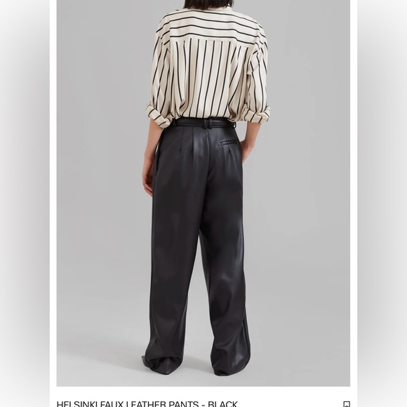 The Frankie Shop HELSINKI FAUX LEATHER PANTS - Picture 3 of 5